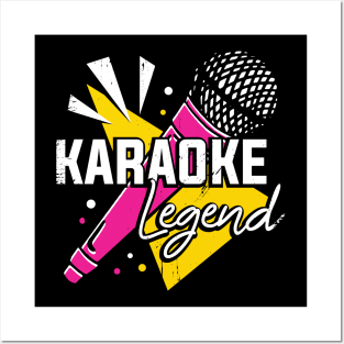 Karaoke Legend Party Singing Singer Gift Posters and Art
